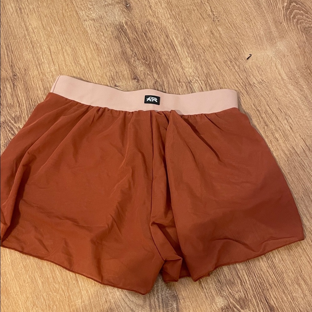 🧡TIGER FRIDAY🧡Rust Orange flowy dance shorts